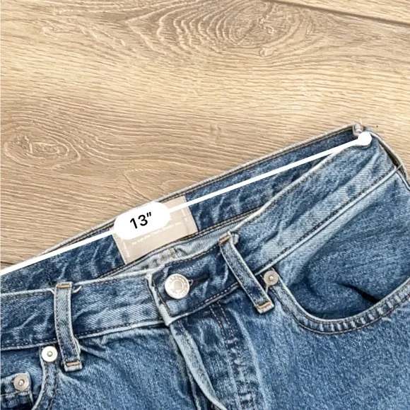 Everlane the high rise cheeky straight jean button fly - Picture 3 of 5